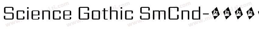 Science Gothic SmCnd字体转换